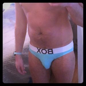 Box men’s underwear briefs teal M